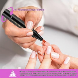 Paquete de 6 bolígrafos de esmalte uñas secado rápido, marcadores uñas gel 3 en 1 con 6 colores surtidos para manicura