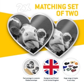 2 x 10cm Vinyl Stickers - Funny Cow Calf Farm Farmer Animals Decals 37907