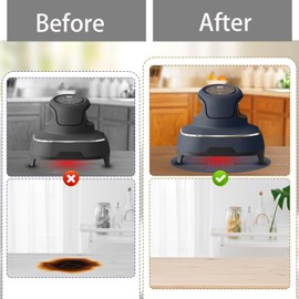 Air Fryer Trivets Silicone for Ninja Crispi, Heat-Resistant Hot Pad for Countertop Protection Heat-Insulating Accessories Compatible with Ninja Crispi FN101 Containers Blue