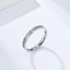 munone Cross Half Eternity Christian Purity Ring for Women Men,Cubic