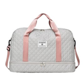 Travel Duffle Bag,Weekender Bags for Women with Shoe Compartment，Carry on Overnight Bag ,Gym Duffel Bag, Hospital Bags for Labor and Delivery:_GREY