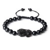 COAI Men's Beaded Bracelet Obsidian Stone Pi Yao Bracelet