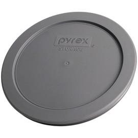 Pyrex 7201-PC 4 Cup Puddle Gray Food Storage Replacement Lid (2-Pack) - Made in USA