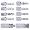 ManLee 10 Pcs Air Line Connectors 1/4" BSP Air Line