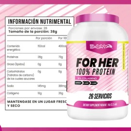 Suplemento En Polvo Bunny Sport 1kg For Her