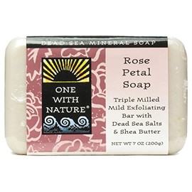 One With Nature Soap Bar Rose Petal