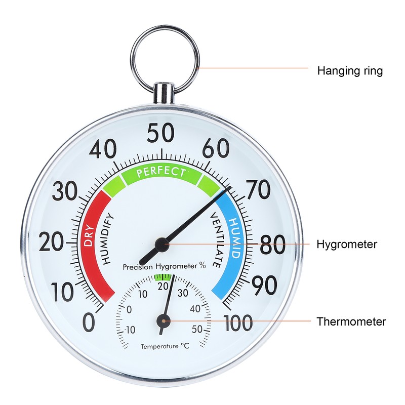 Indoor Thermometer Hygrometer Wall Hanging Temperature Humidity Meter for Home