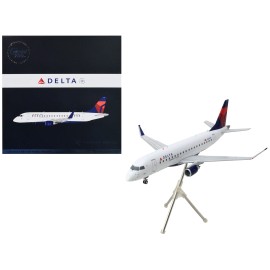 DCD Embraer ERJ-175 Commercial Aircraft Diecast Model "Delta Connection" White Blue Red Tail Gemini 200 Series 1/200 2.4g
