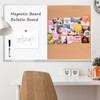 Cork Bulletin Board, 48 X 32 Inches White Magnetic Dry