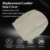 SecosAutoparts Driver Side Bottom Replacement Leather Seat Cover Tan Compatible