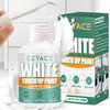 EzyAce White Touch Up Paint, Multi Surface Touches Up Paints Pen for Wood Floor Scratch Repair, Wall, Door, Cabinets, Wood, Furniture, Porcelain, Appliance, Cabinet Paint, 1.69 Fl Oz(Matte White)