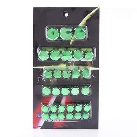 30Pcs Motorcycle Bolt Cap,Motorcycle Motorbike Screw Nut Bolt Cap Cover Decoration (Green)