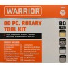 warrior 80 Pieces Electric AC/DC Rotary Tool Kit Cut Drill