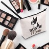 PYOUL Boston Terrier Lover Gift Bostie Mama Makeup Bag Boston