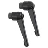 sourcing map 2Pcs M8 Adjustable Knobs Handle Female Thread Push