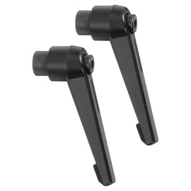 sourcing map 2Pcs M8 Adjustable Knobs Handle Female Thread Push Button Ratchet Quick Release Locking Rotating Bolt for Lathe Machinery, Black