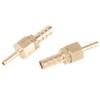2pcs 4-8mm Brass Hose Barb Quick Release Pack Reducing Pipe