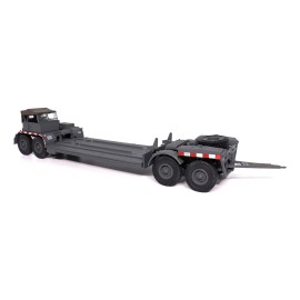 DCD . 116 22-Ton Tank Transporter 1/43 Scale Diecast Model in Gray 'German Army' Style by Militaria Die Cast