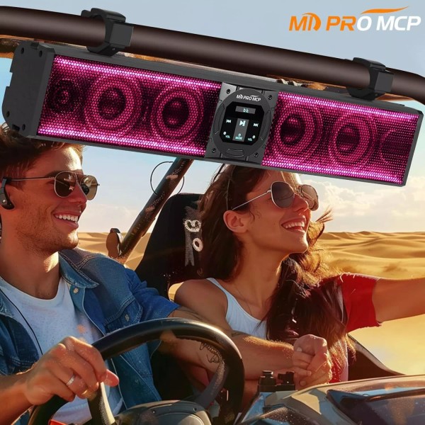 MDPROMCP 26'' RGB Multicolor UTV Sound Bar Bluetooth Speaker System