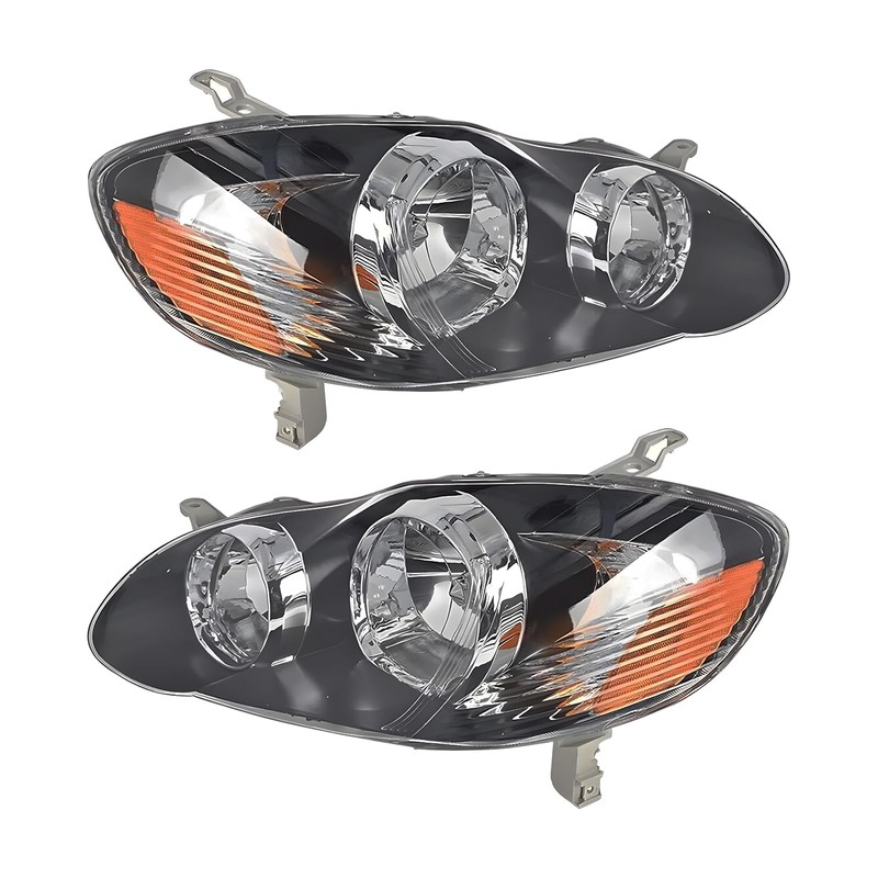 2PCS Headlights Assembly For 2003 2004 2005 2006 2007 2008
