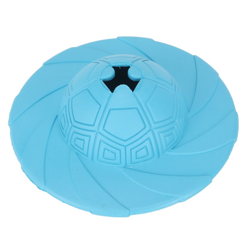 Dog Flying Disc Treat Dispenser Interactive IQ Training Bite Resistance