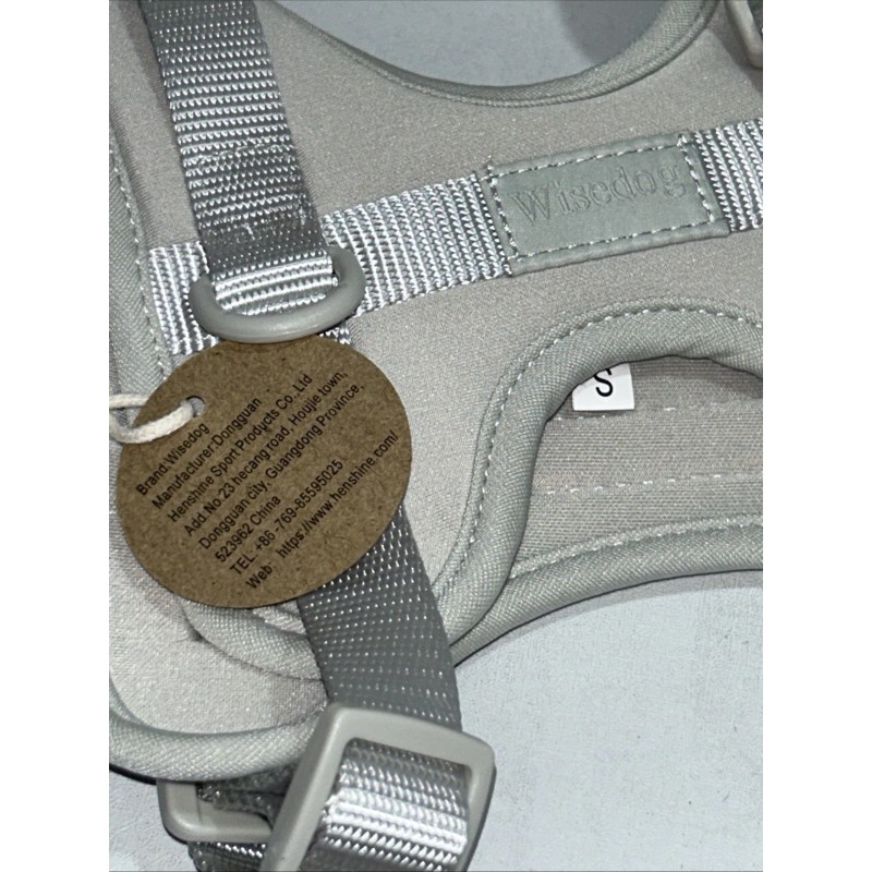 DO&G New No Pull Lightweight Dog Harness Grey/Silver, Small &
