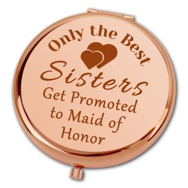 Ximalun Bridesmaid Gifts Compact Makeup Mirrors for Bridesmaid Proposal Gifts Bridesmaid Gifts for Wedding Day Bachelorette Party Bridal Shower Gifts