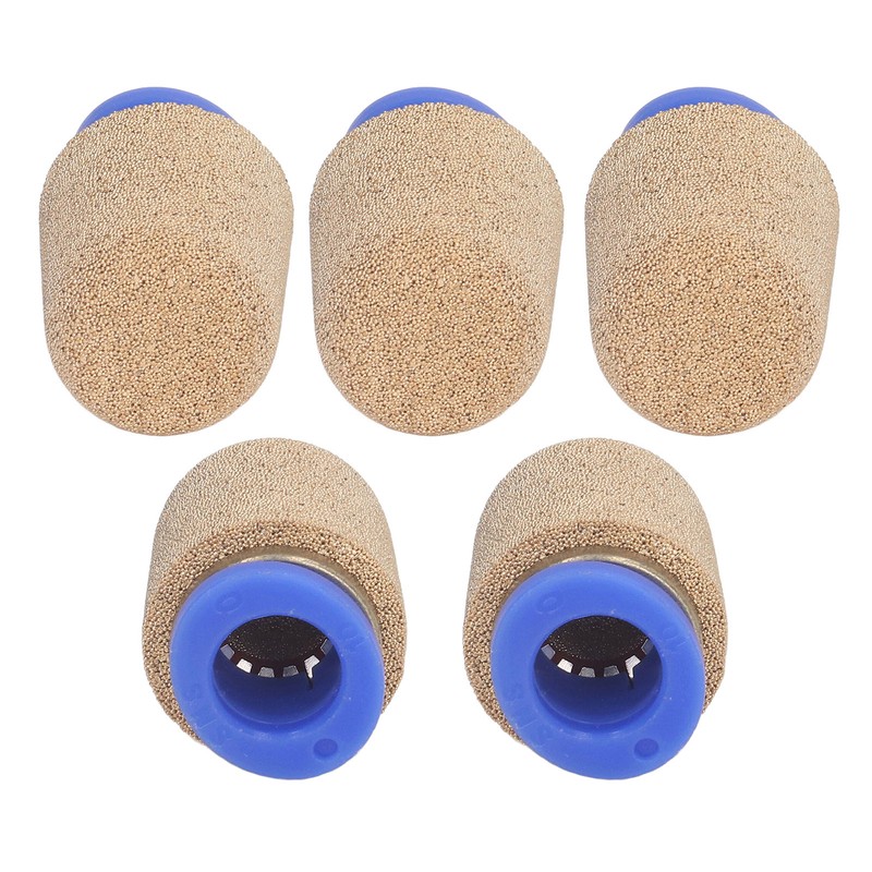5Pcs Brass Pneumatic Exhaust Muffler Silencer Impact Resistant Efficient Noise