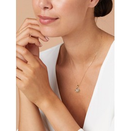 Gold Plated Moissanite Butterfly Necklace for Women Mothers Day Sterling Silver Chain Square Pendant Necklace