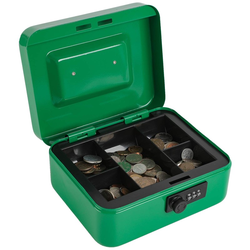 xydled Cash Box with Money Tray,Locking Cash Box with Combination