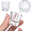 3pcs Eyelash Eyebrow Tint Mixing Dappen Dish Acrylic + 1