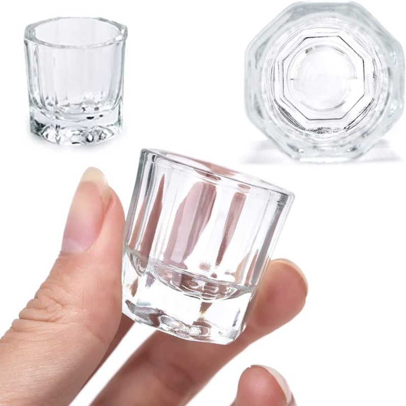 3pcs Eyelash Eyebrow Tint Mixing Dappen Dish Acrylic + 1