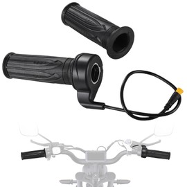 IUVWISN Ebike 20X Full Twist Throttle Grip for E Bike 12V-72V - Universal Electric Bicycle E Scooter Fit|Right Hand Throttle|Waterproof Connector|Quick Response|Stable Performance|Easy Disassembly