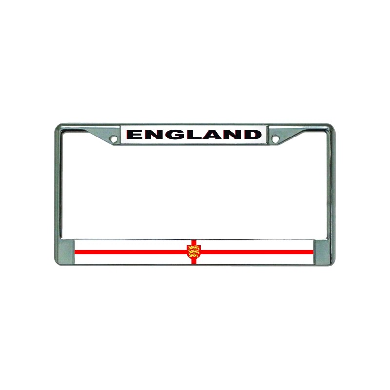 DIGIART ENGLAND ENGLISH BRITISH BRITT FLAG Chrome Metal Car License