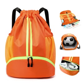 Mochila Deportiva con Cordón,Mochila para Natacion,Compartimento para Zapatos y Bolsillo a Prueba de Humedad,Mujer Hombre Mochila Cuerdas Impermeable Saco Gimnasia,Adecuada para Fitness y Natación
