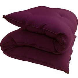 D&D Futon Furniture Traditional Japanese Floor Futon Mattresses, Foldable Cushion Mats, Yoga, Meditaion Single Size 3" Thick X 27" Wide X 80" Long (Burgundy)