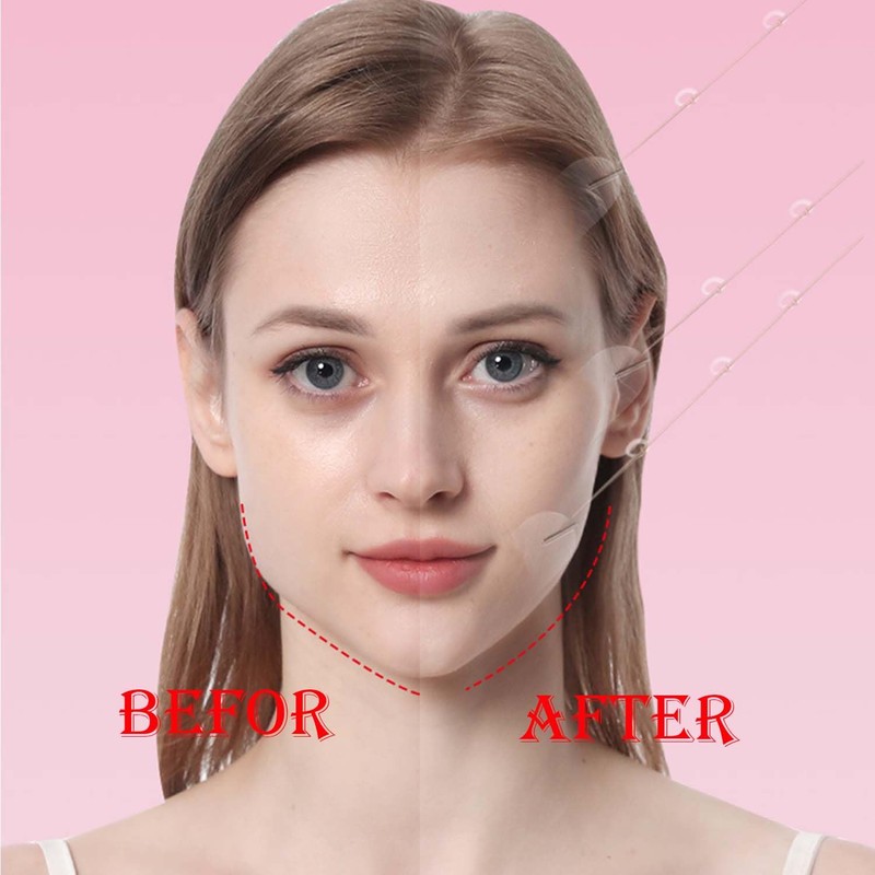 Face Lift Tape – Invisible V-Shape Sticker with 8 Lifting
