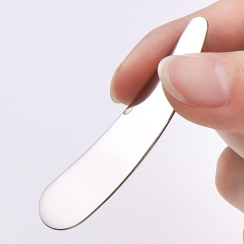 5 Pcs Mini Metal Cosmetic Spatulas Makeup Cream Spoon Skincare