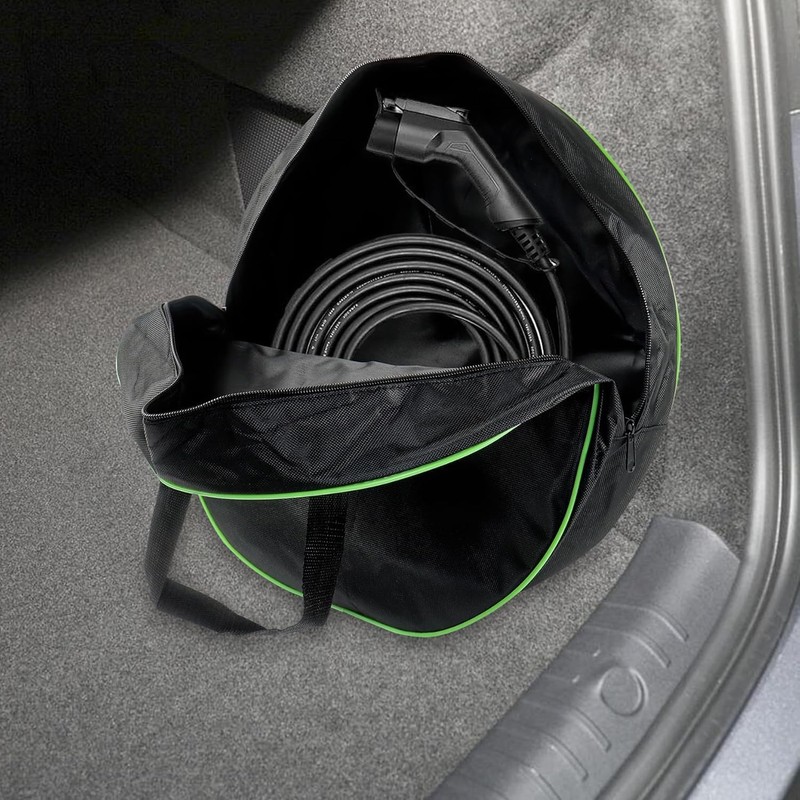 INLETTER Round Cable Organizer Bag - Heavy Duty Water Resistant