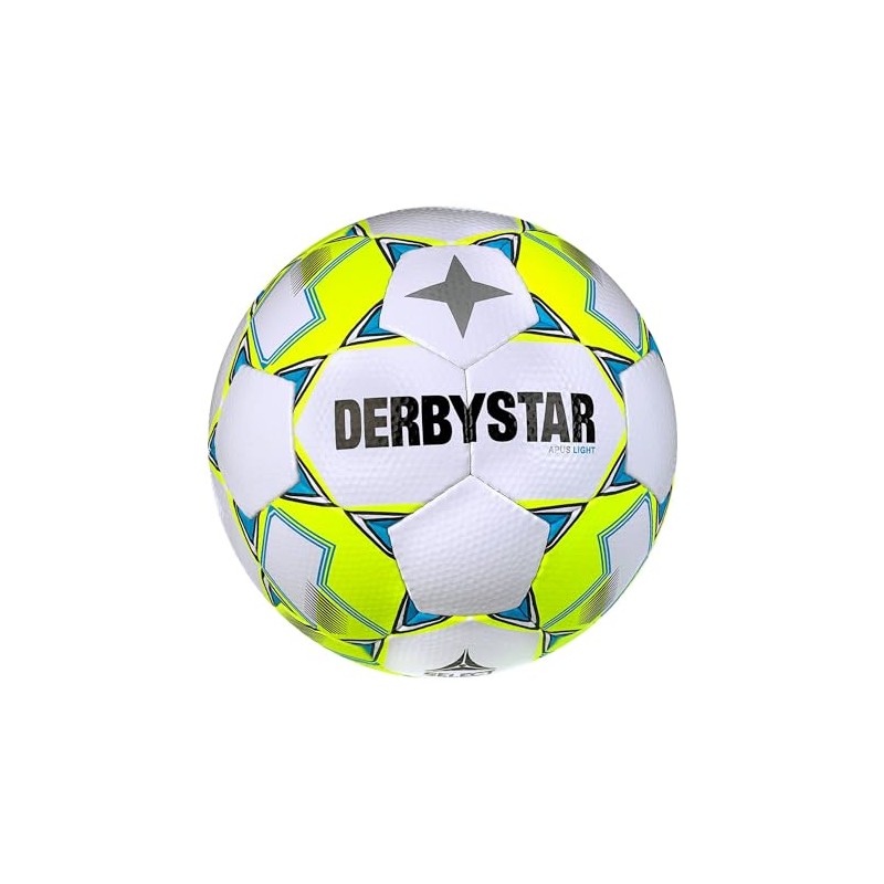 Derbystar Unisex Youth Apus Light v23 Football, White Yellow, 5