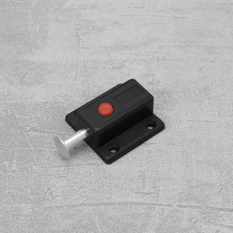 LT Easiyl Pack of 4 Black Plastic Door Latch with