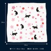 Maruzen 8-ply Gauze Handkerchief, Cat, 11.0 x 11.0 inches (28