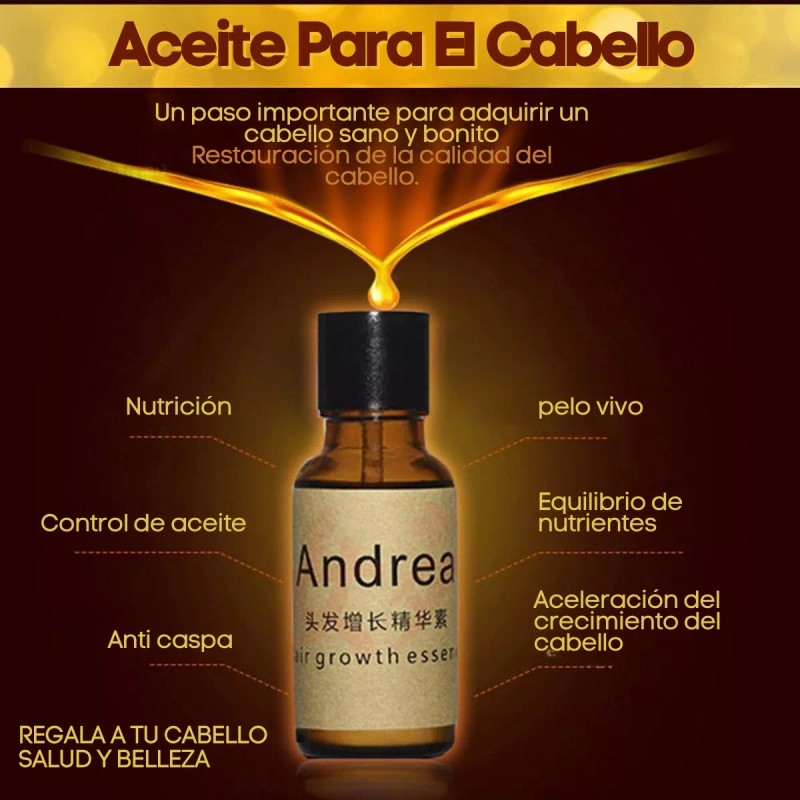 Andrea Paquete 5pza Andrea Solución Crecimiento Del Cabello Full