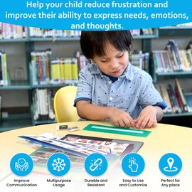 Visual Communication Book,162 ASD Photo Picture Cards: Autism Language Vocabulary, Speech Articulation Therapy, ADHD & Aprexia Learning (English Laminate Real Photo Book, Small)