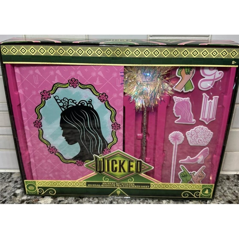 Wicked NEW WICKED Oz MOVIE-Glinda Bubble Glass Decor & Journal-Hard