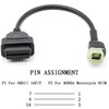 Motocicletas OBD2 a 4 pines, cable adaptador de diagnóstico para