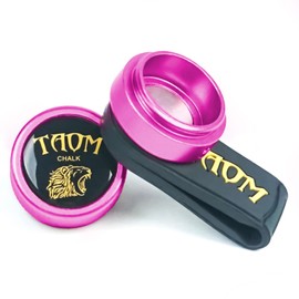 TAOM Pool Chalk Holder with Fixed Belt Clip, Portable Magnetic Clip Pocket Chalker, Mini Chalk Holder Pool Billiards, Pool Cue Chalk Case Container Box for Billiard