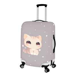 Qehuruxo Cartoon Cat Suitcase Covers for Luggage,Carry on Luggage Cover,Luggage Cover Protector Fits 18-32 Inch Luggage Suitcase Protective Cover