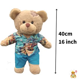 Hawaii Outfit Clothes - Teddy Bear Outfit - Teddy Bear Clothes - 16"/40cm - BEAR NOT INCLUDED