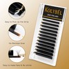 KOLYBEL Eyelash Extensions Easy Fan Lashes 0.05 Thickness D Curl